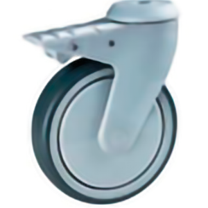 SOPORTE NYLON - GIRATORIA AGUJERO PASANTE CON FRENO